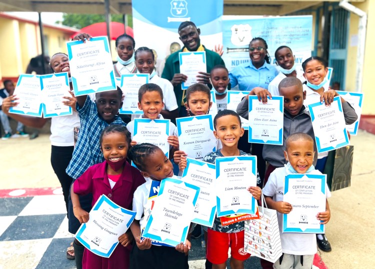 Ndjuluwa97 Academy prize winners with certificates 2022